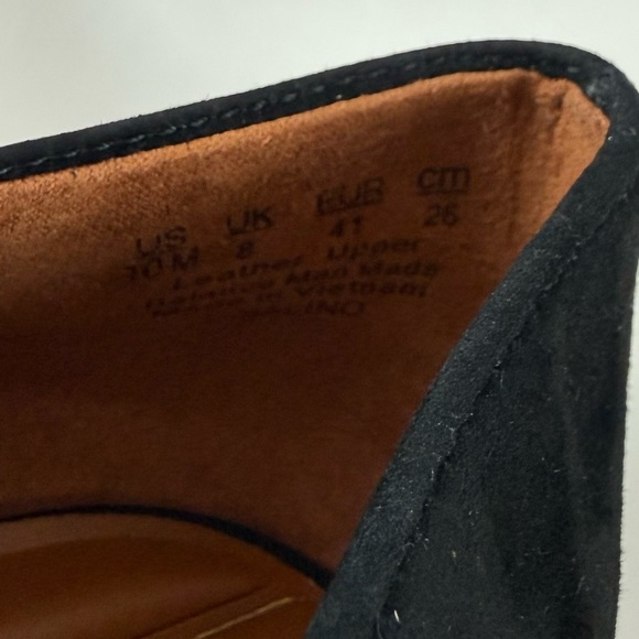 Franco Sarto Salino Square Toe Pumps Womens 10M Black Suede Block Heel NEW main image 0